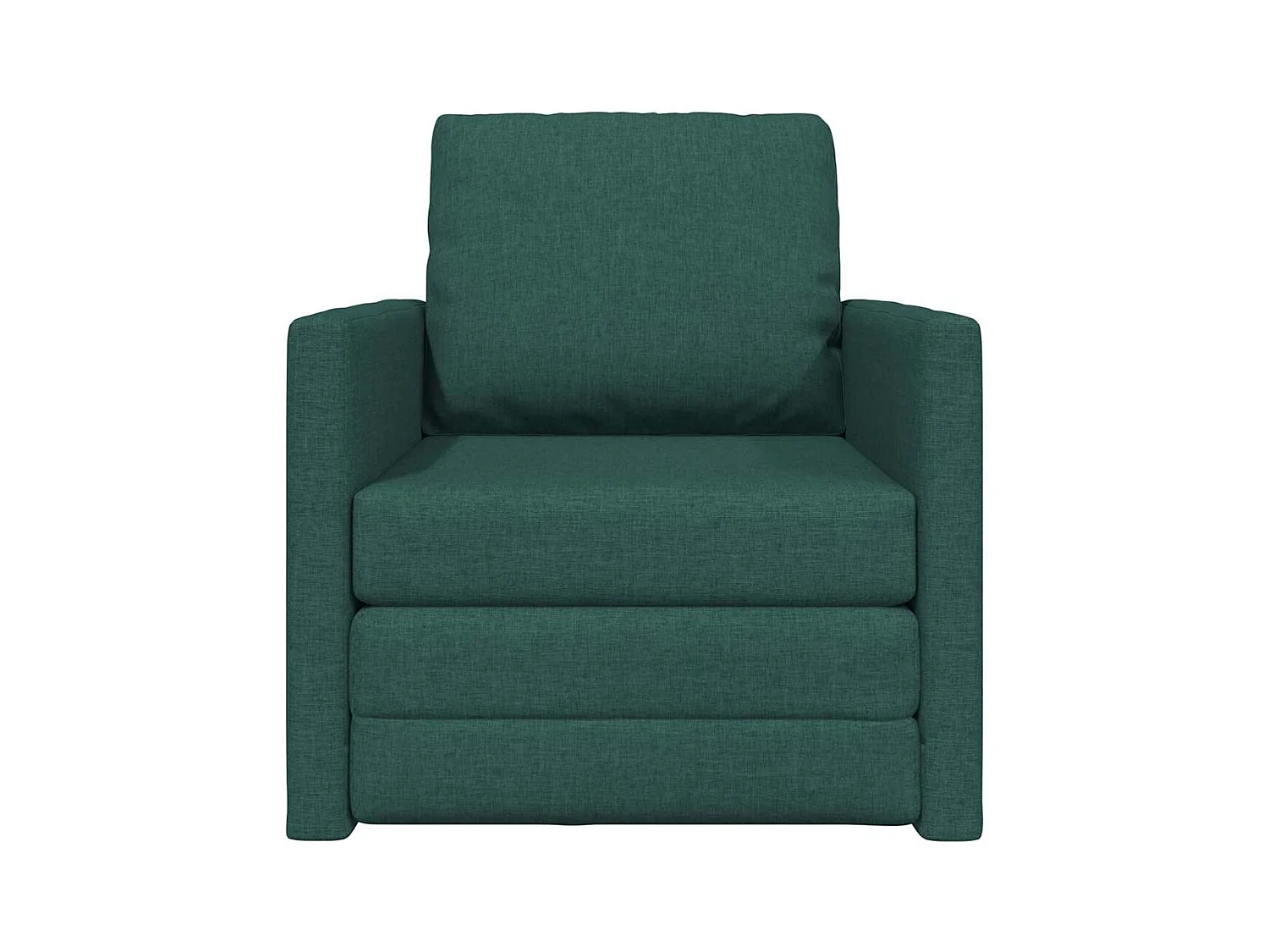 Divano letto con cuscino Tessuto verde scuro 74 x 77 x 81 cm
