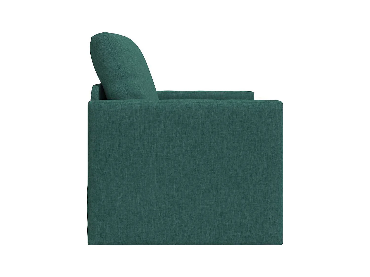 Divano letto con cuscino Tessuto verde scuro 74 x 77 x 81 cm
