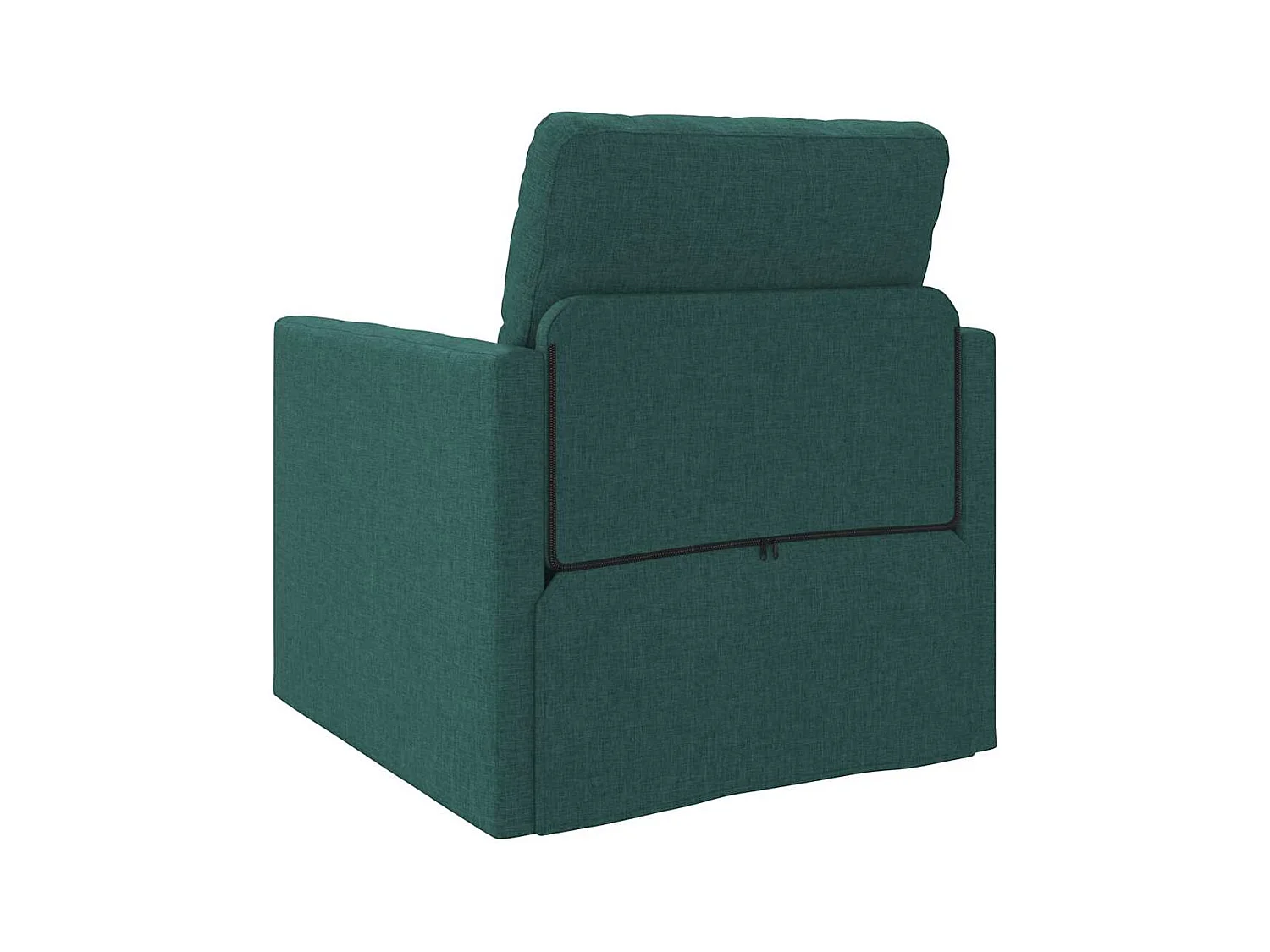 Divano letto con cuscino Tessuto verde scuro 74 x 77 x 81 cm