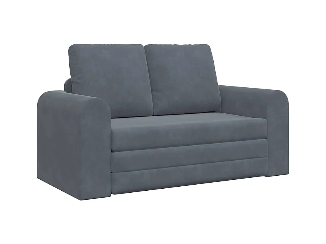 Dunkelgraues Schlafsofa 148 x 71 x 83 cm Samt