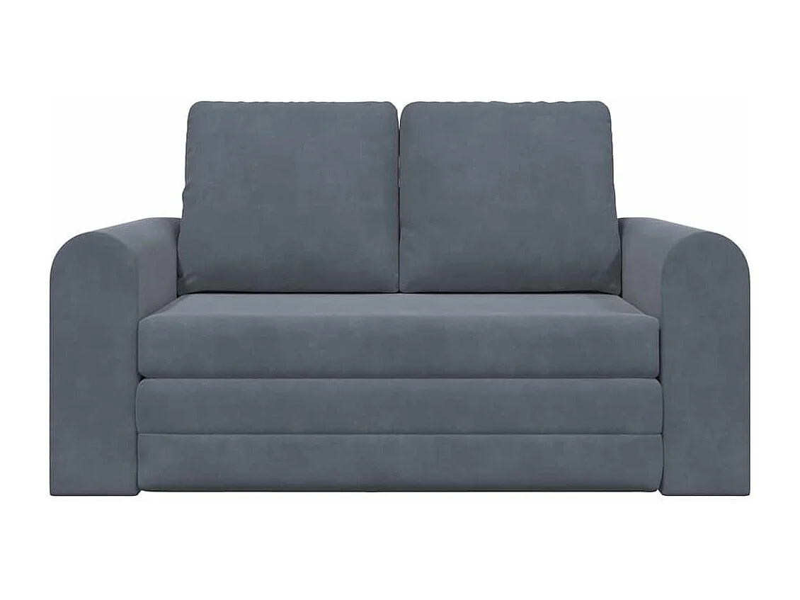 Canapé-Lit Gris foncé 148 x 71 x 83 cm Velours