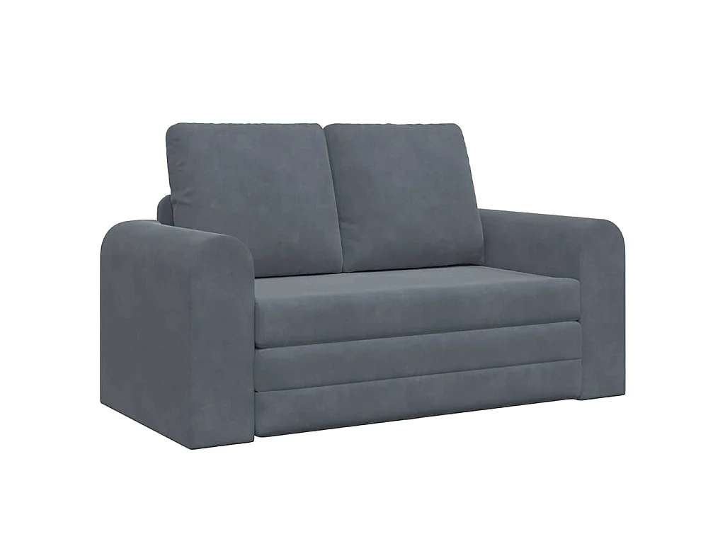 Dunkelgraues Schlafsofa 148 x 71 x 83 cm Samt