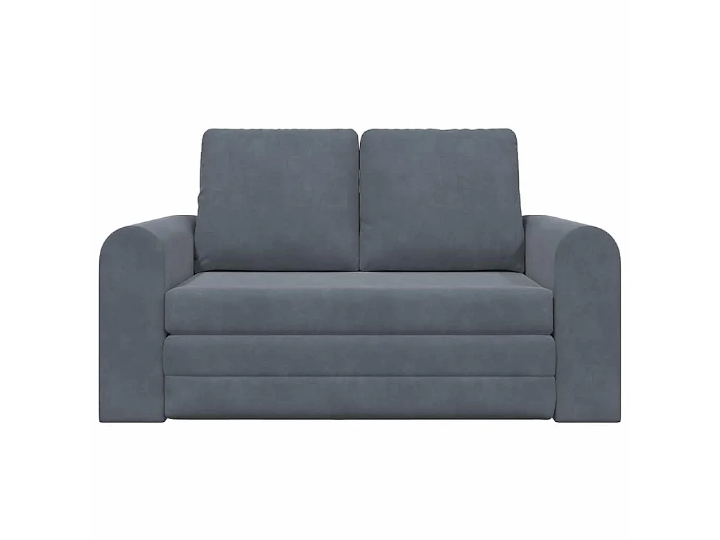 Dunkelgraues Schlafsofa 148 x 71 x 83 cm Samt