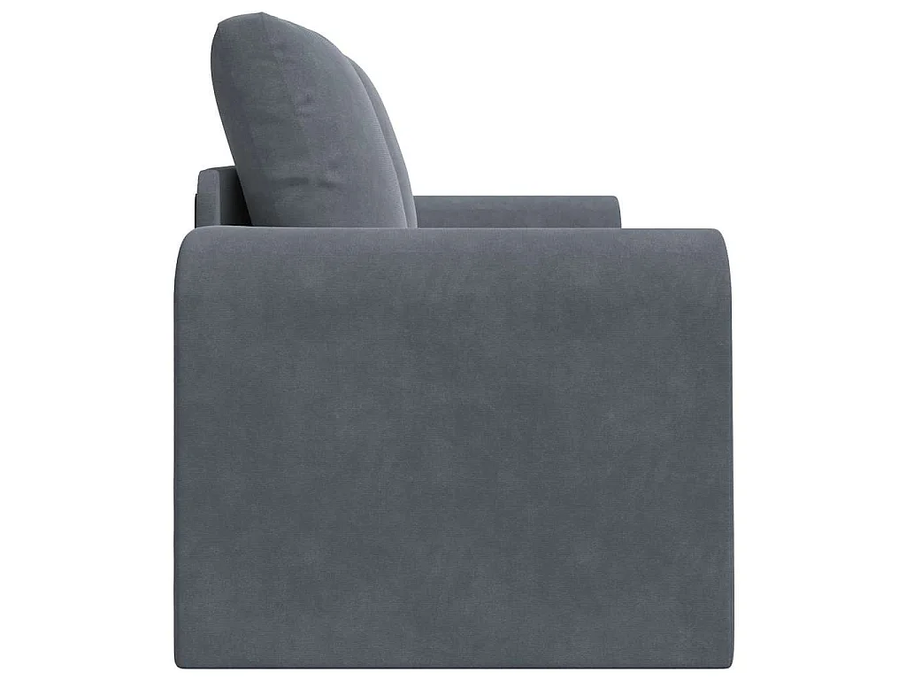Dunkelgraues Schlafsofa 148 x 71 x 83 cm Samt