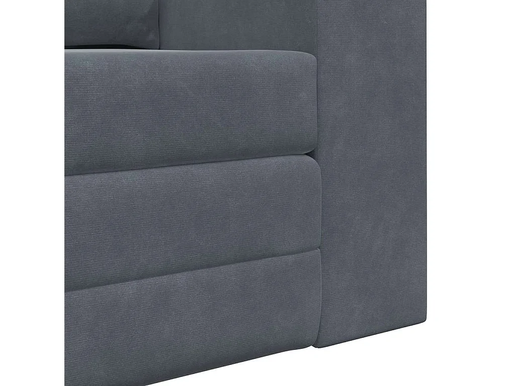 Dunkelgraues Schlafsofa 148 x 71 x 83 cm Samt