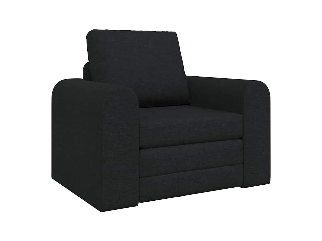 Divano letto nero 98 x 71 x 83 cm tessuto