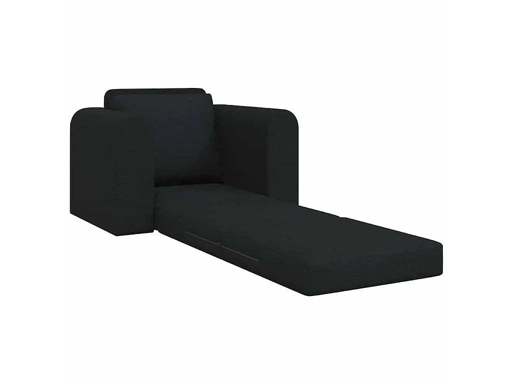 Canapé-Lit Noir 98 x 71 x 83 cm tissu