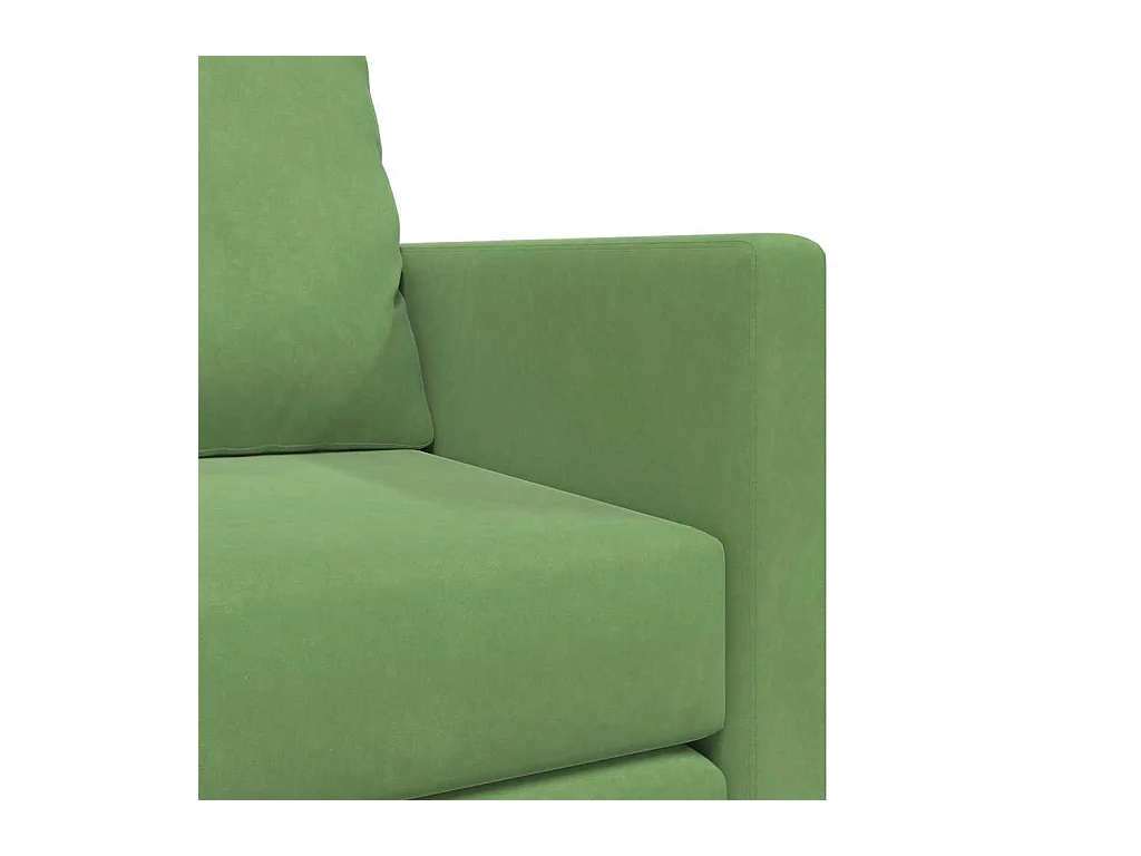 Divano letto con cuscino Verde chiaro 122 x 70 x 60 cm Velluto