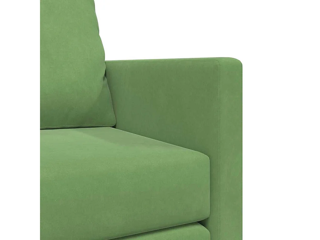 Canapé-lit avec coussin Vert clair 122 x 70 x 60 cm Velours
