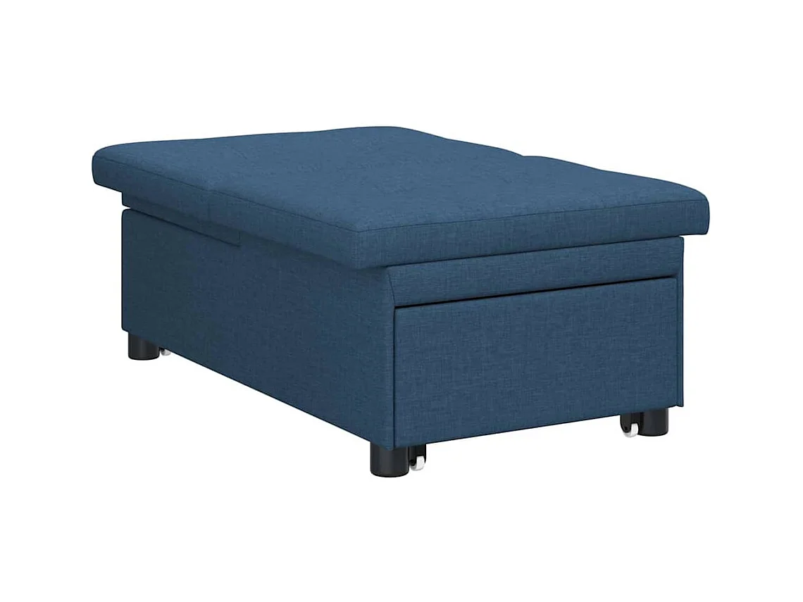 Divano letto blu 194 x 67 x 37 cm tessuto