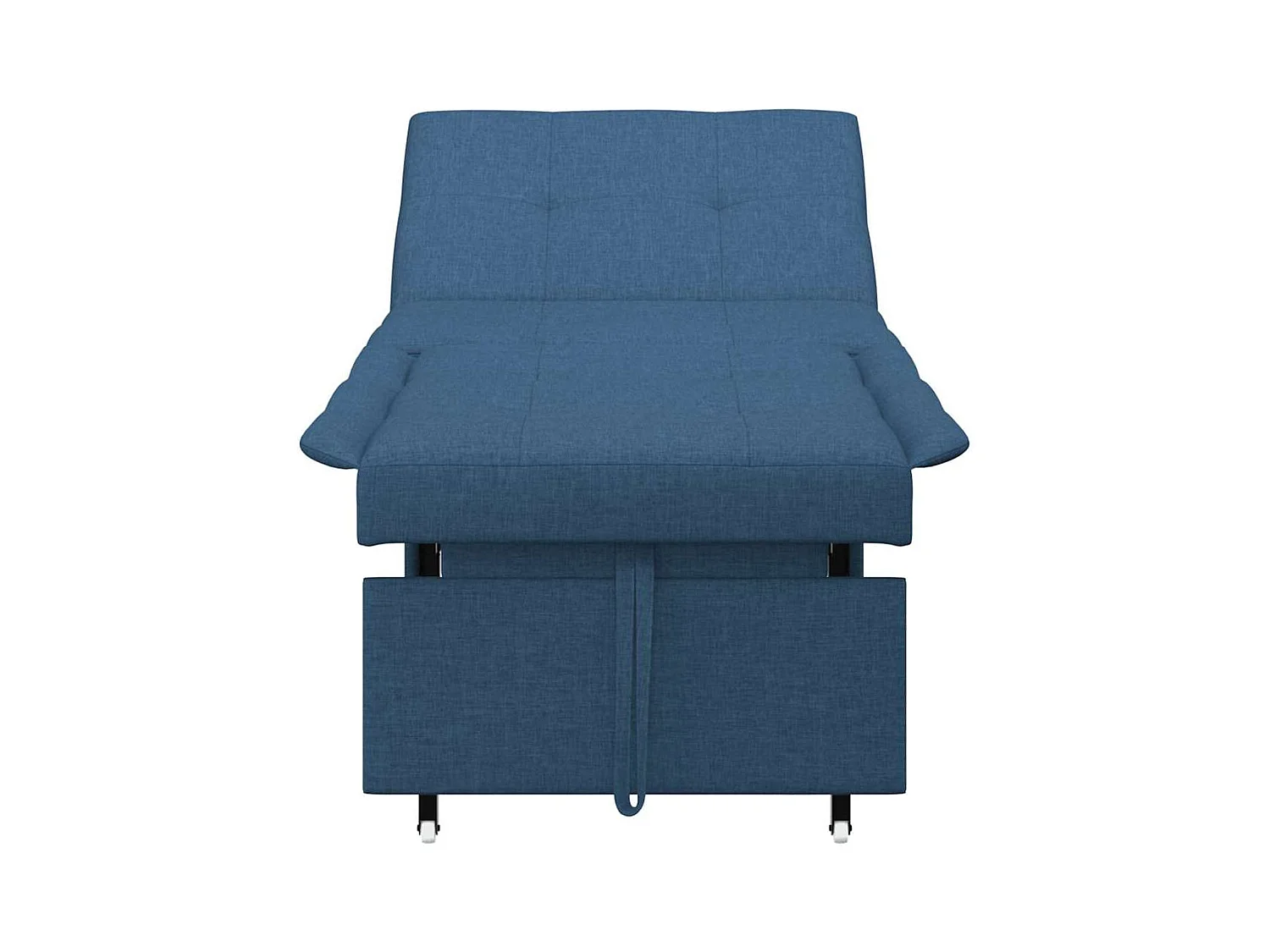 Divano letto blu 194 x 67 x 37 cm tessuto