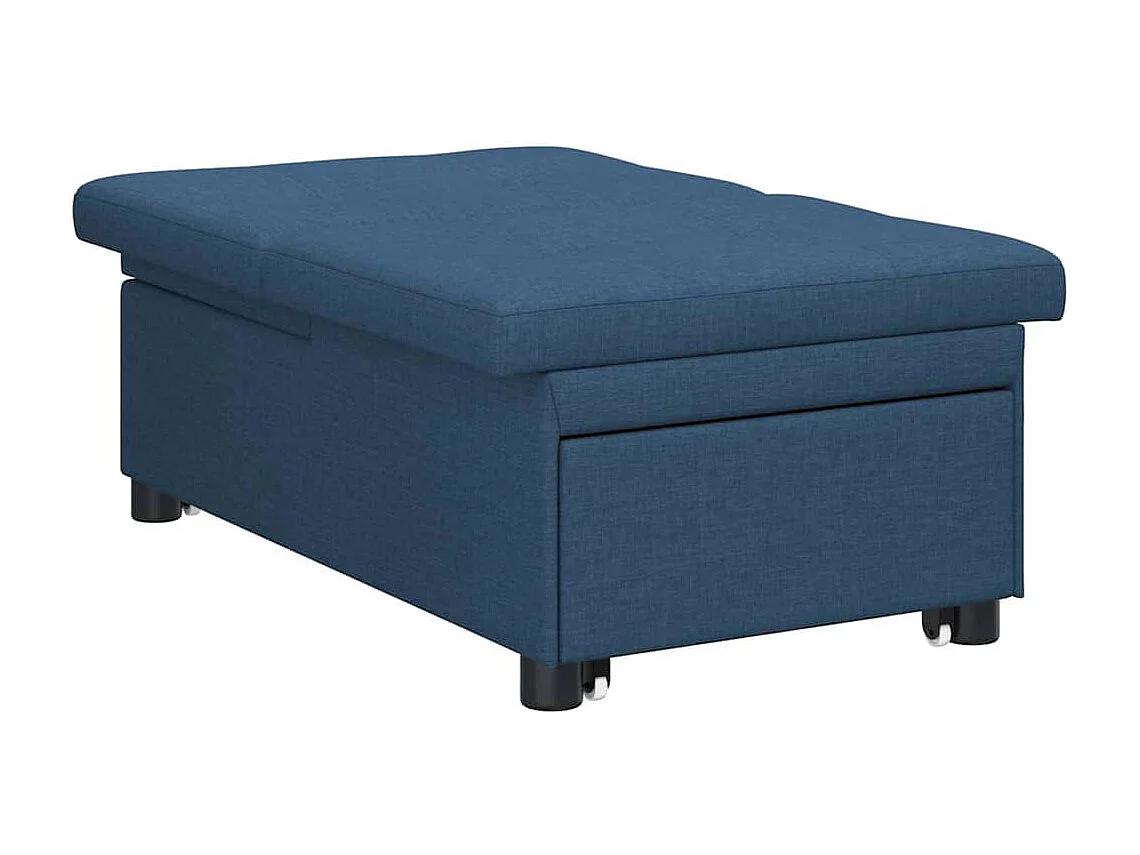 Canapé-Lit Bleu 194 x 67 x 37 cm tissu