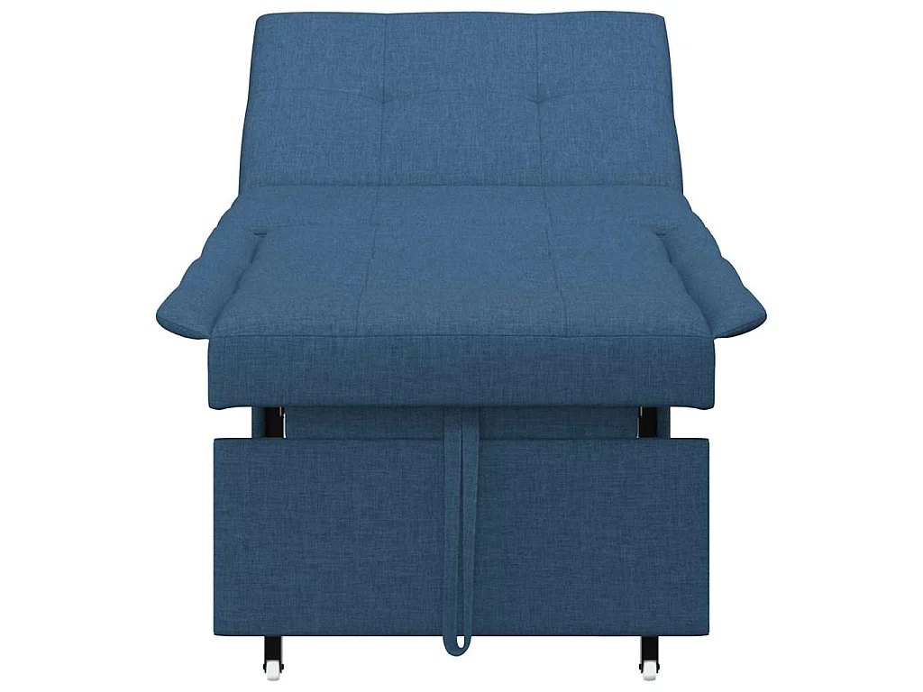 Canapé convertible 2 places en tissu bleu LIT 194x67x37 cm