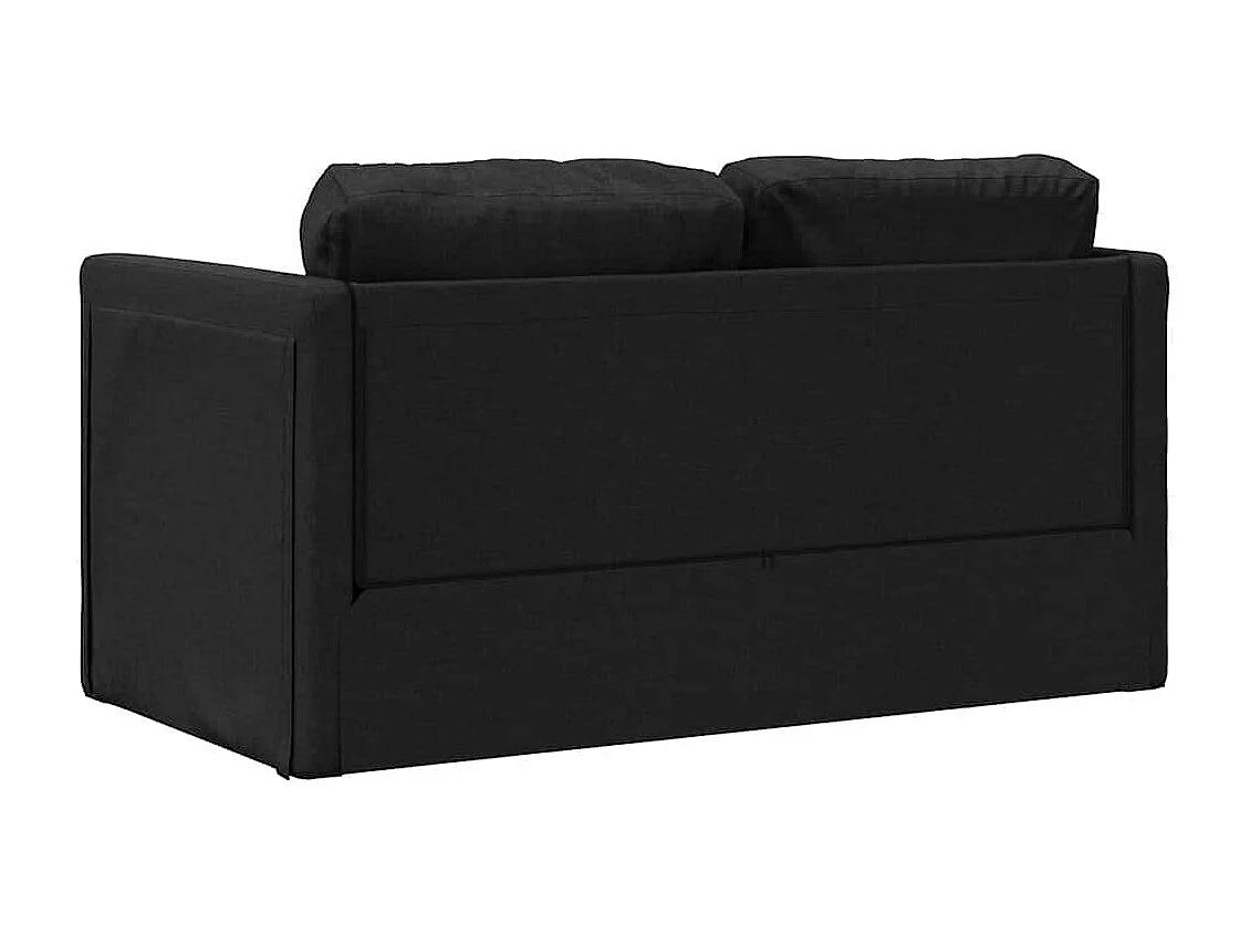 Sofá cama 2 en 1 negro 112x174x55 cm tela