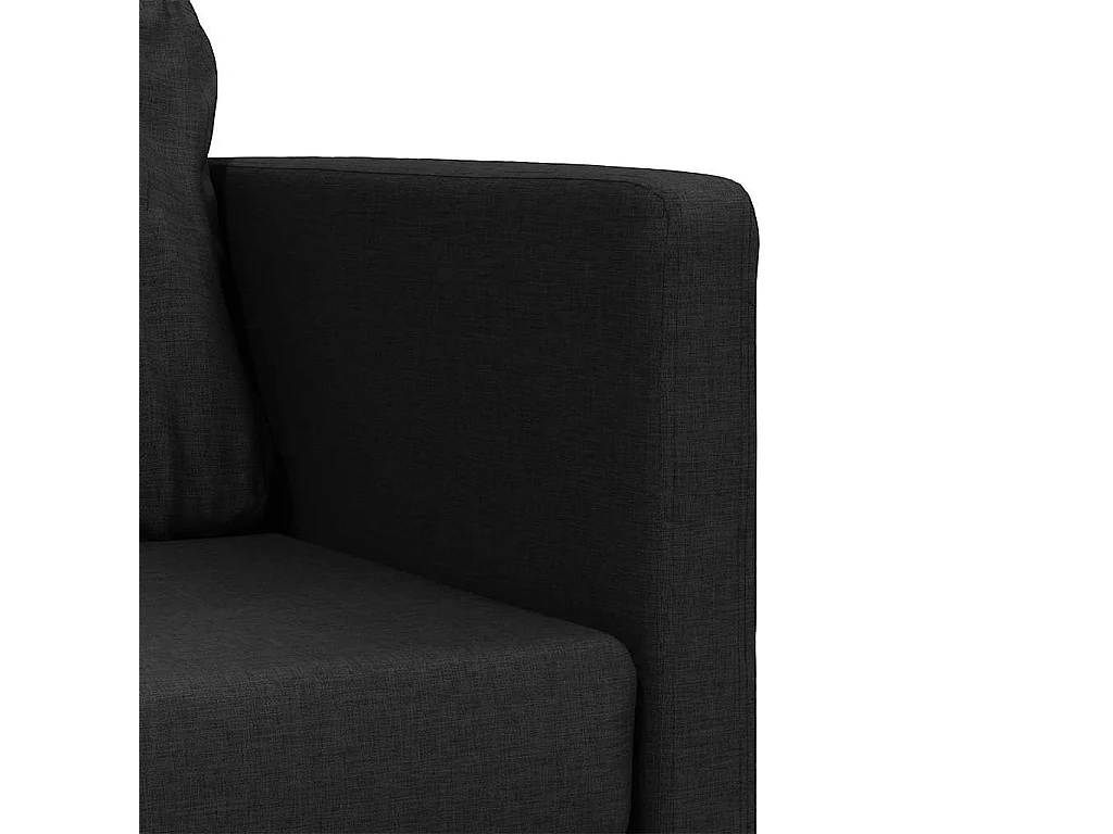 Sofá cama 2 en 1 negro 112x174x55 cm tela