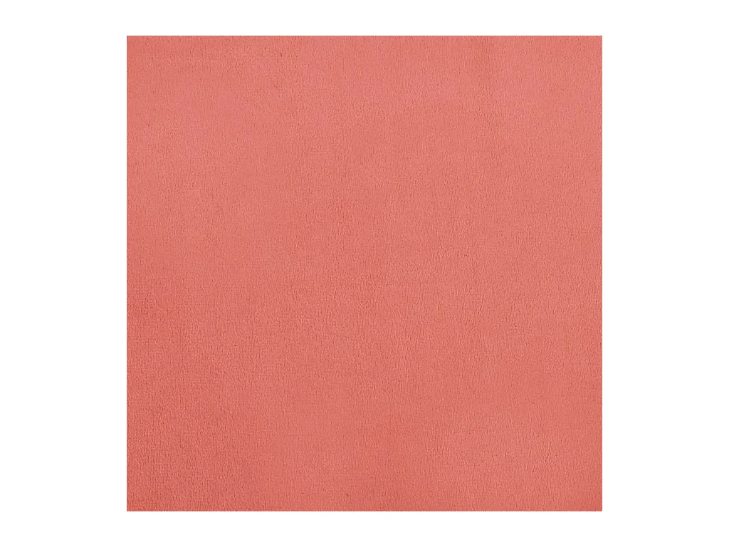 Divano letto a 2 posti con due cuscini in velluto rosa