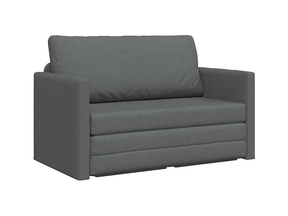 Divano letto grigio scuro 124 x 71 x 78 cm tessuto