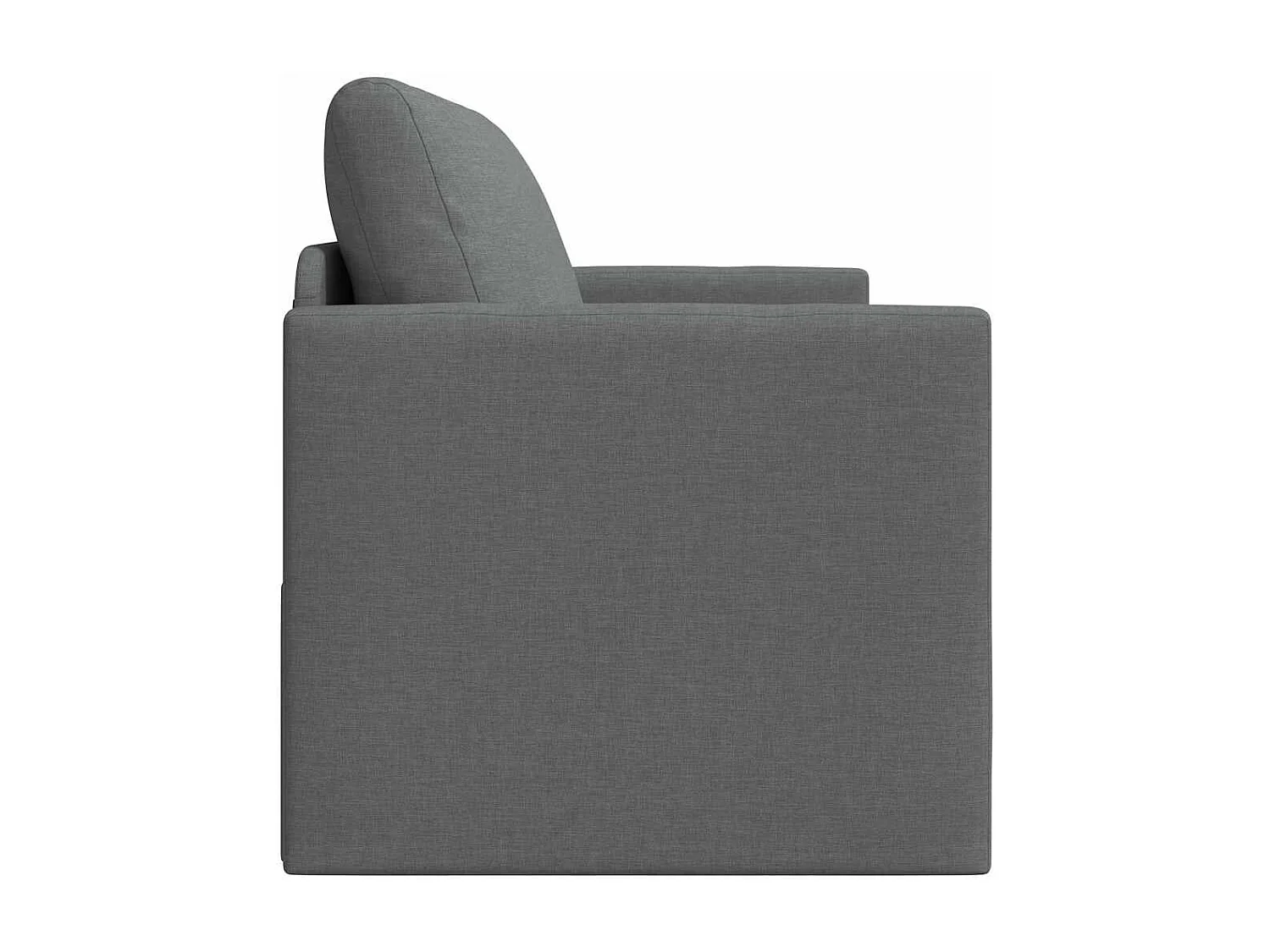 Divano letto grigio scuro 124 x 71 x 78 cm tessuto