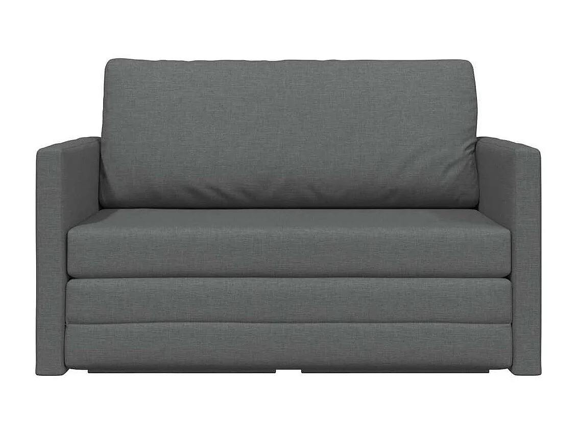 Canapé-Lit Gris foncé 124 x 71 x 78 cm tissu