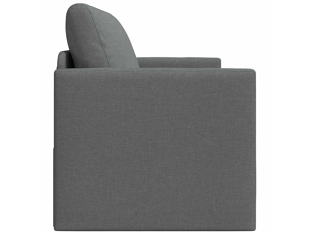 Canapé convertible 2 places en tissu gris LIT 124x71x78 cm