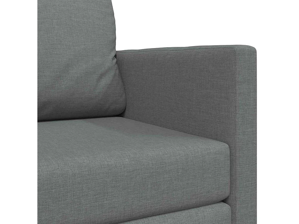 Canapé convertible 2 places en tissu gris LIT 124x71x78 cm