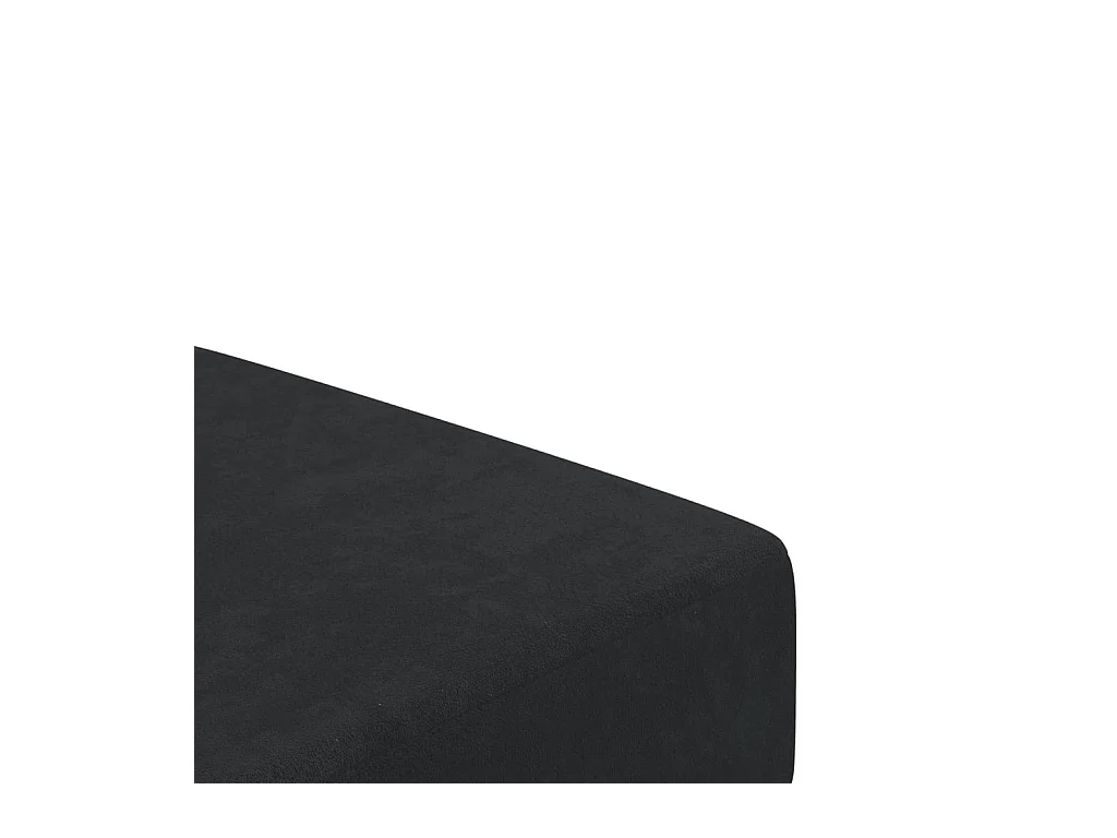 Sofá cama de 2 plazas de terciopelo negro