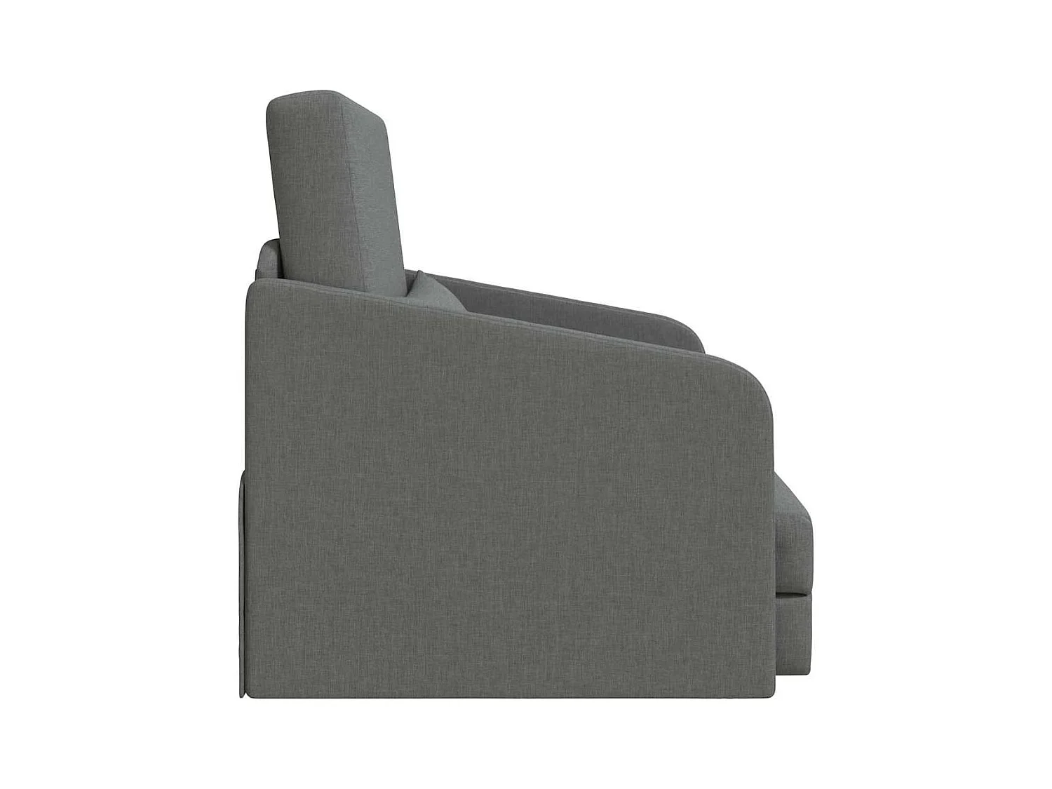 Divano letto grigio scuro 65 x 80 x 83 cm tessuto