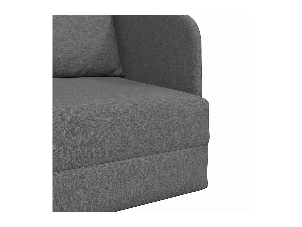 Divano letto grigio scuro 65 x 80 x 83 cm tessuto