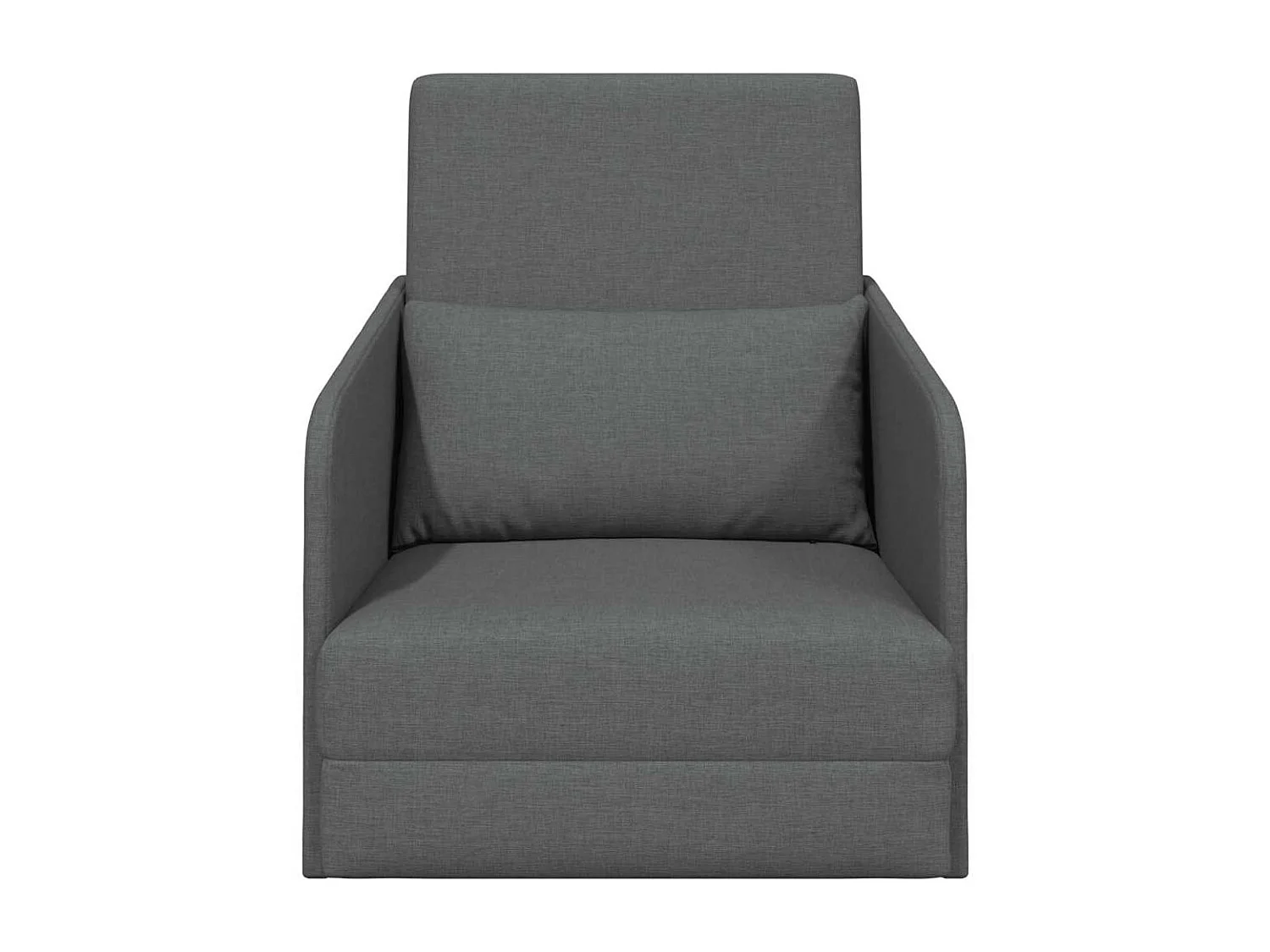 Canapé-Lit Gris foncé 65 x 80 x 83 cm tissu