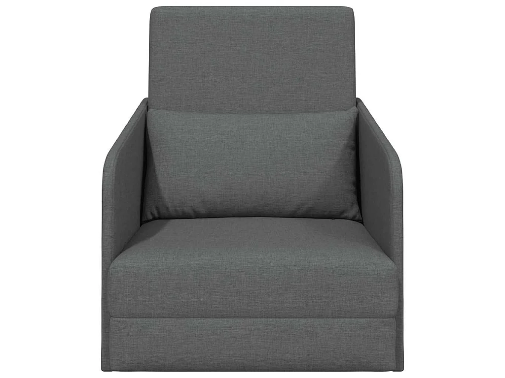 Canapé-Lit Gris foncé 65 x 80 x 83 cm tissu