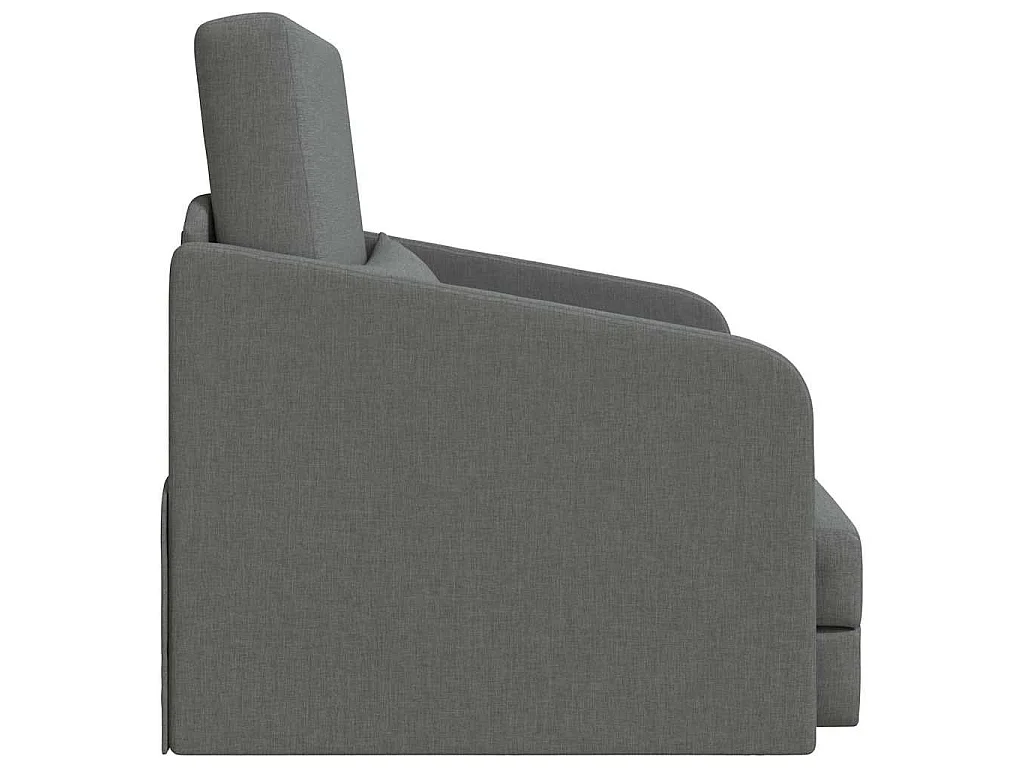 Canapé-Lit Gris foncé 65 x 80 x 83 cm tissu