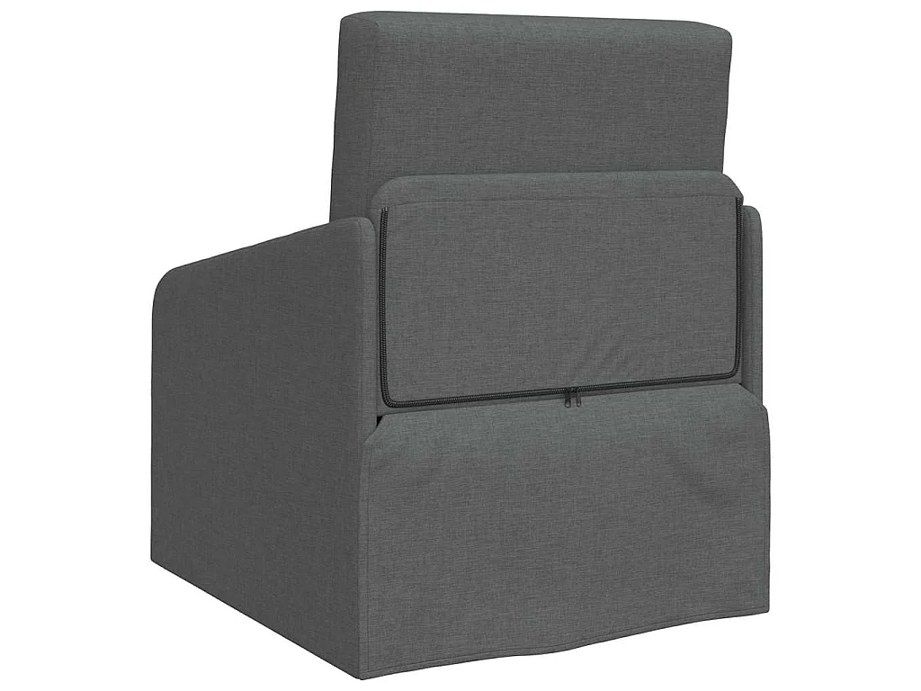 Canapé-Lit Gris foncé 65 x 80 x 83 cm tissu