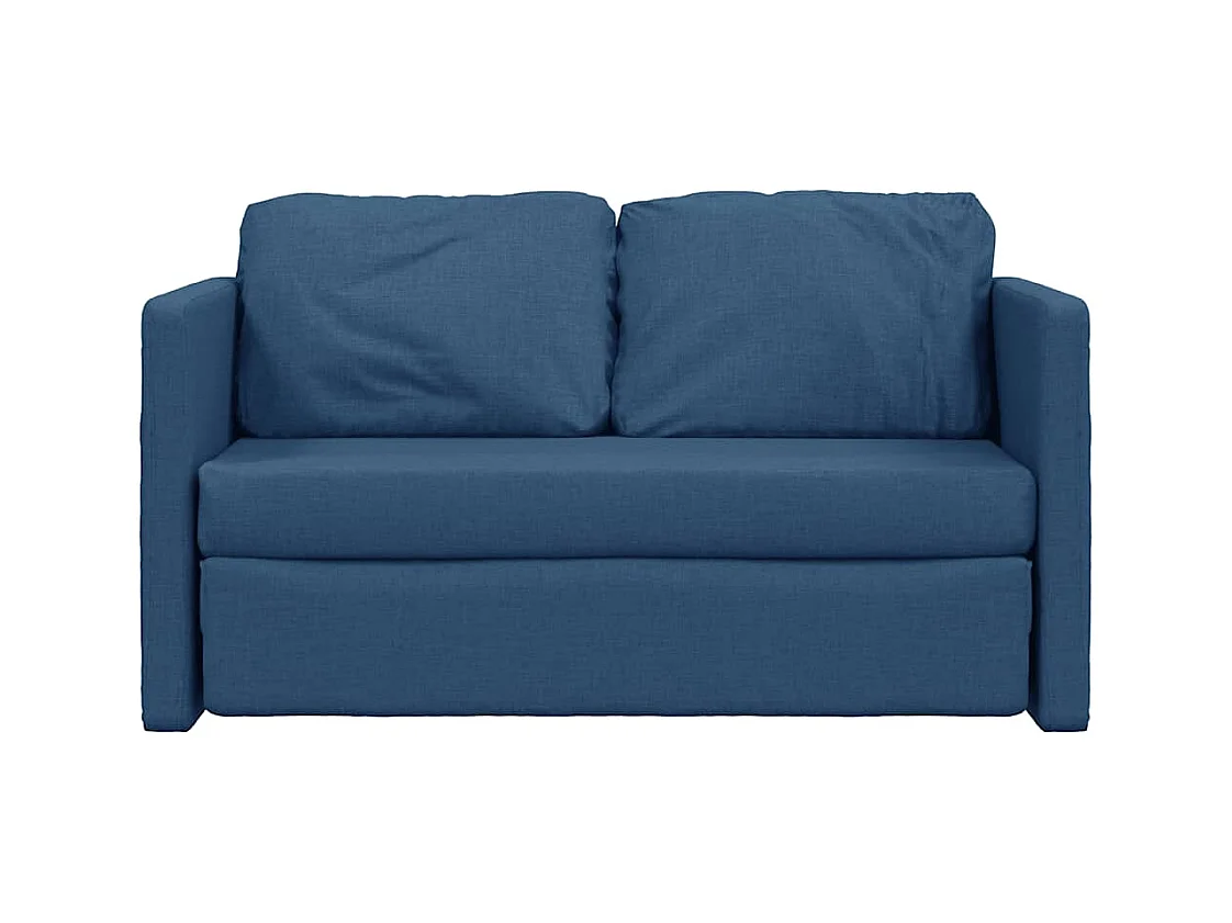 in 1 blaues Schlafsofa 112x174x55 cm Stoff