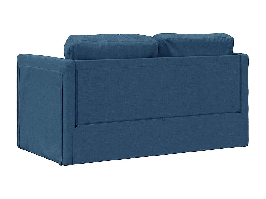 in 1 blaues Schlafsofa 112x174x55 cm Stoff