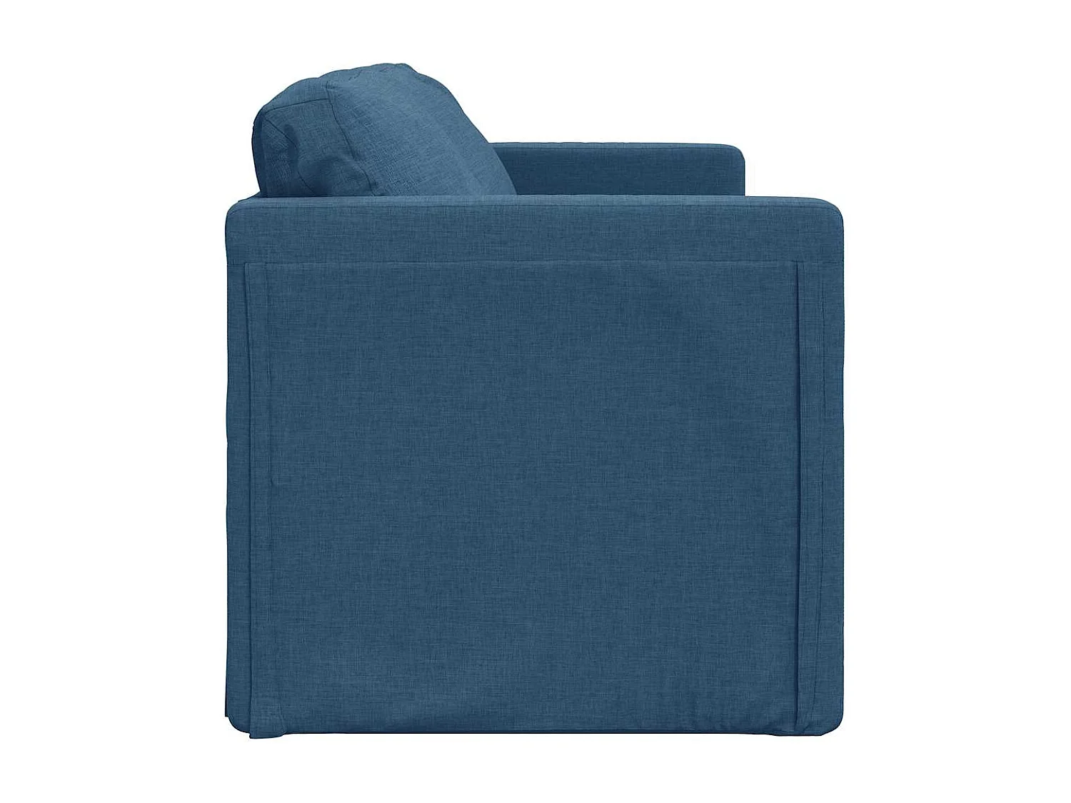 Sofá cama 2 en 1 azul 112x174x55 cm tela