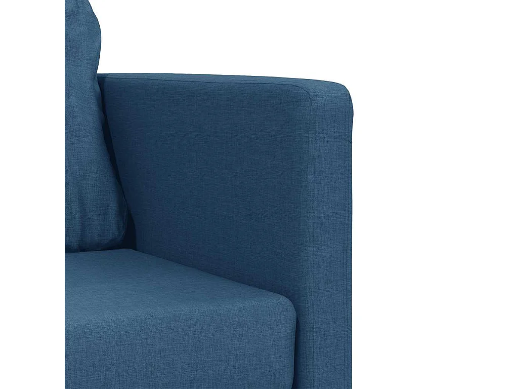 Sofá cama 2 en 1 azul 112x174x55 cm tela