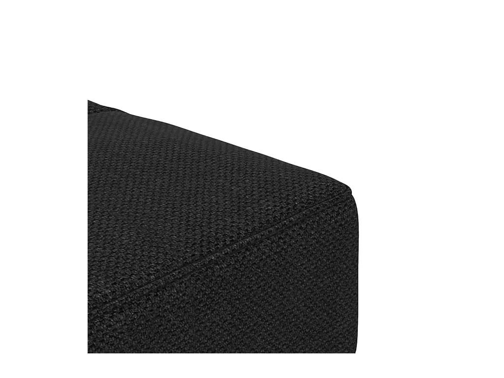 2-zits slaapbank met twee zwarte stoffen kussens