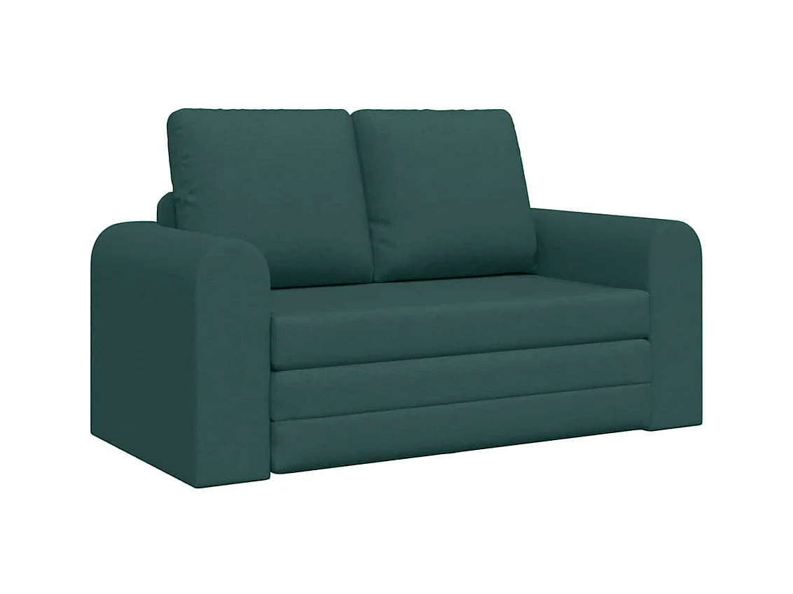 Canapé-Lit Vert foncé 148 x 71 x 83 cm tissu