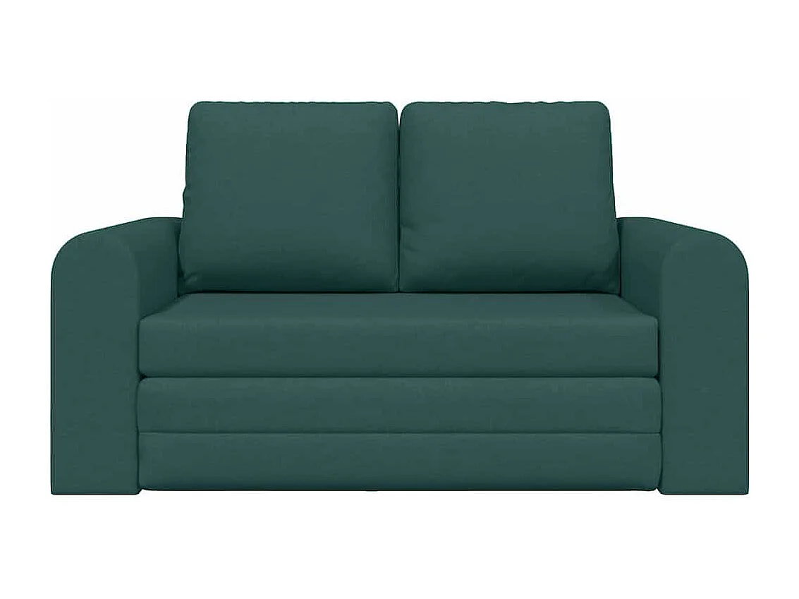 Canapé-Lit Vert foncé 148 x 71 x 83 cm tissu