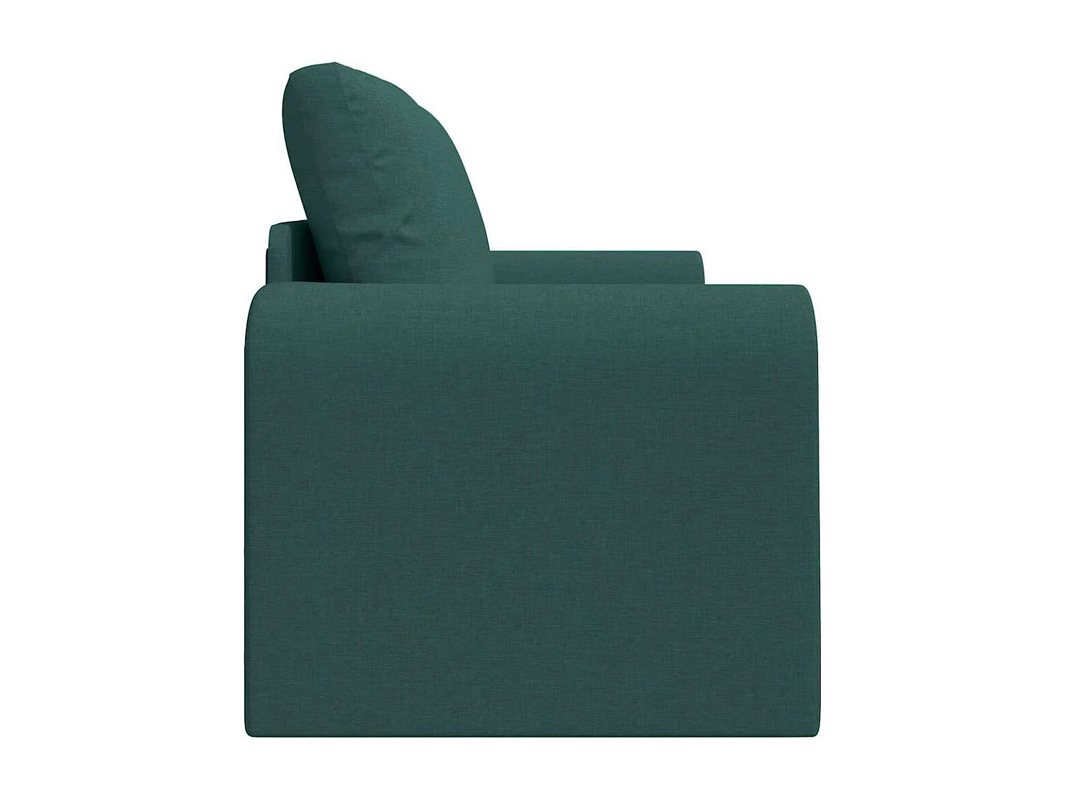 Canapé-Lit Vert foncé 148 x 71 x 83 cm tissu