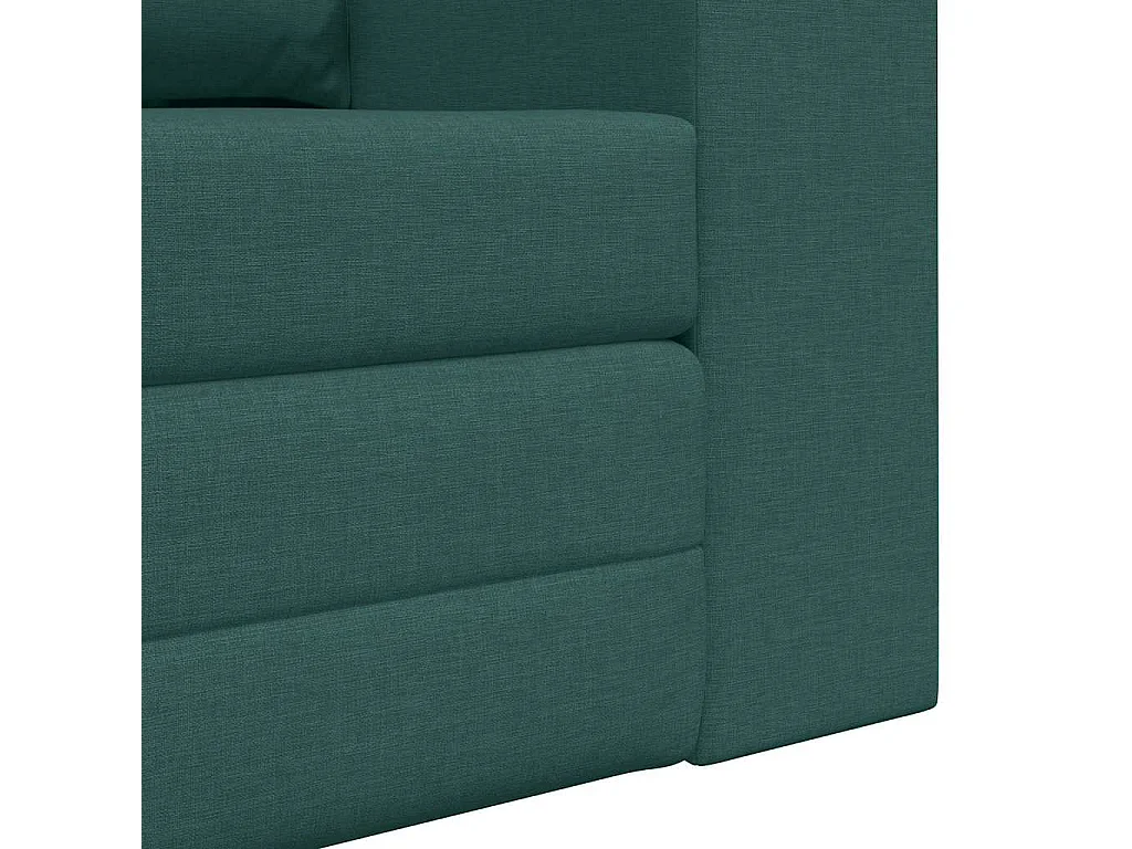 Canapé-Lit Vert foncé 148 x 71 x 83 cm tissu