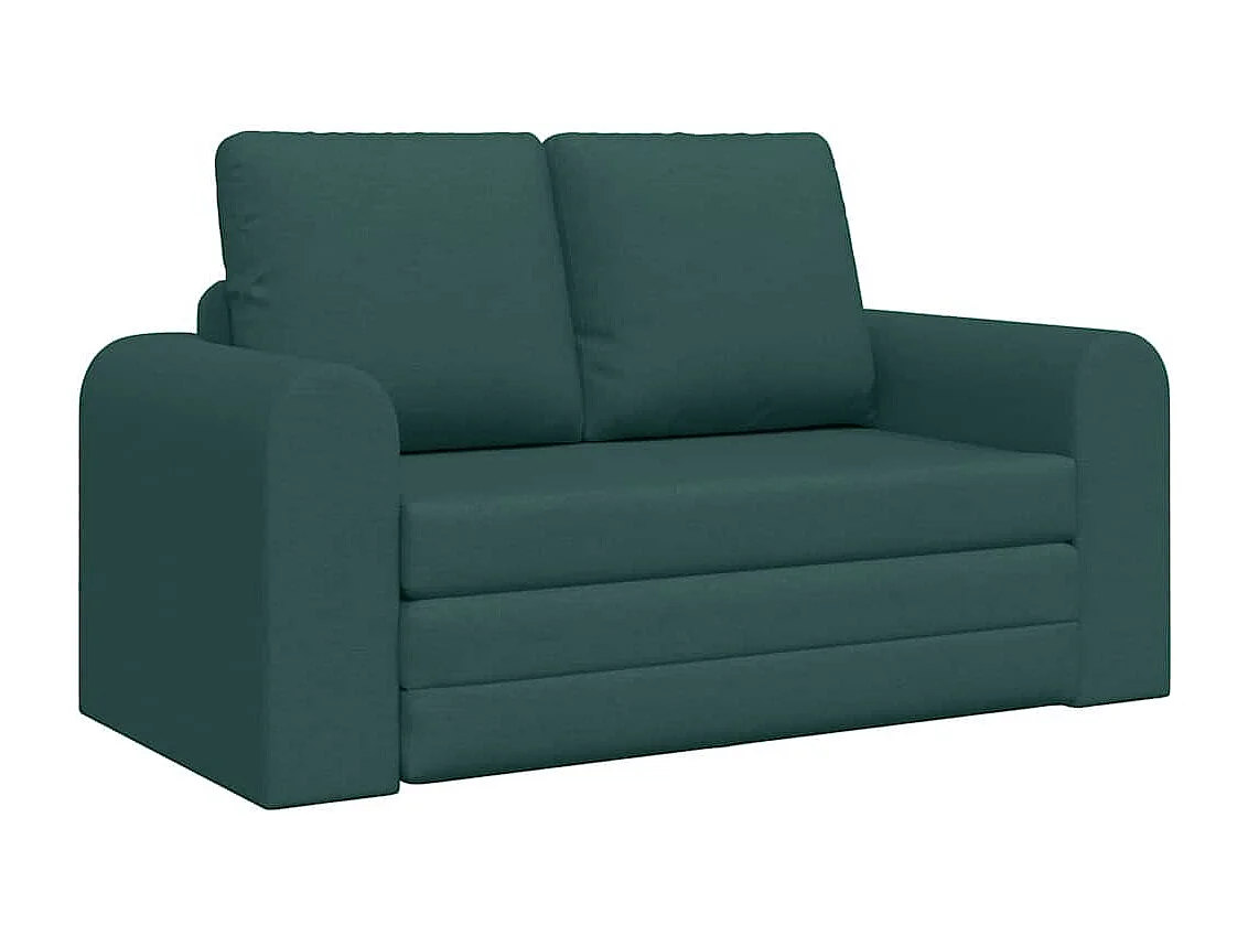Canapé-Lit Vert foncé 148 x 71 x 83 cm tissu