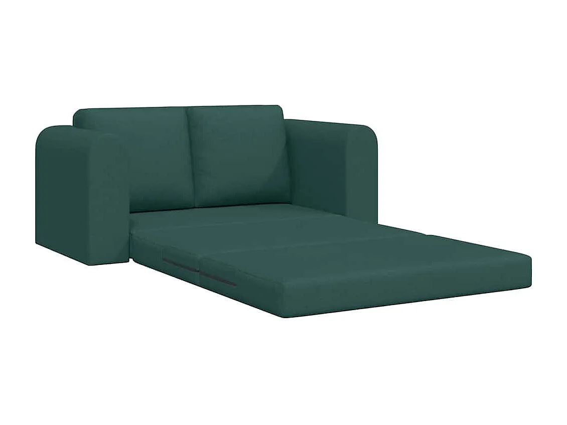 Canapé-Lit Vert foncé 148 x 71 x 83 cm tissu
