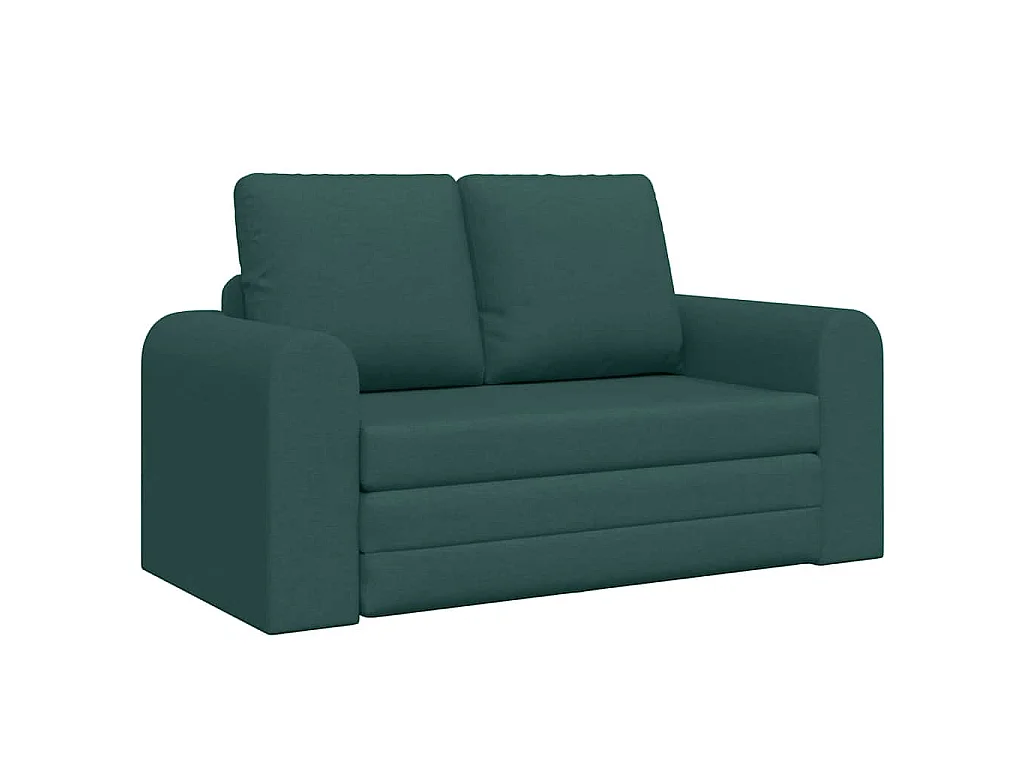 Divano letto verde scuro 148 x 71 x 83 cm tessuto