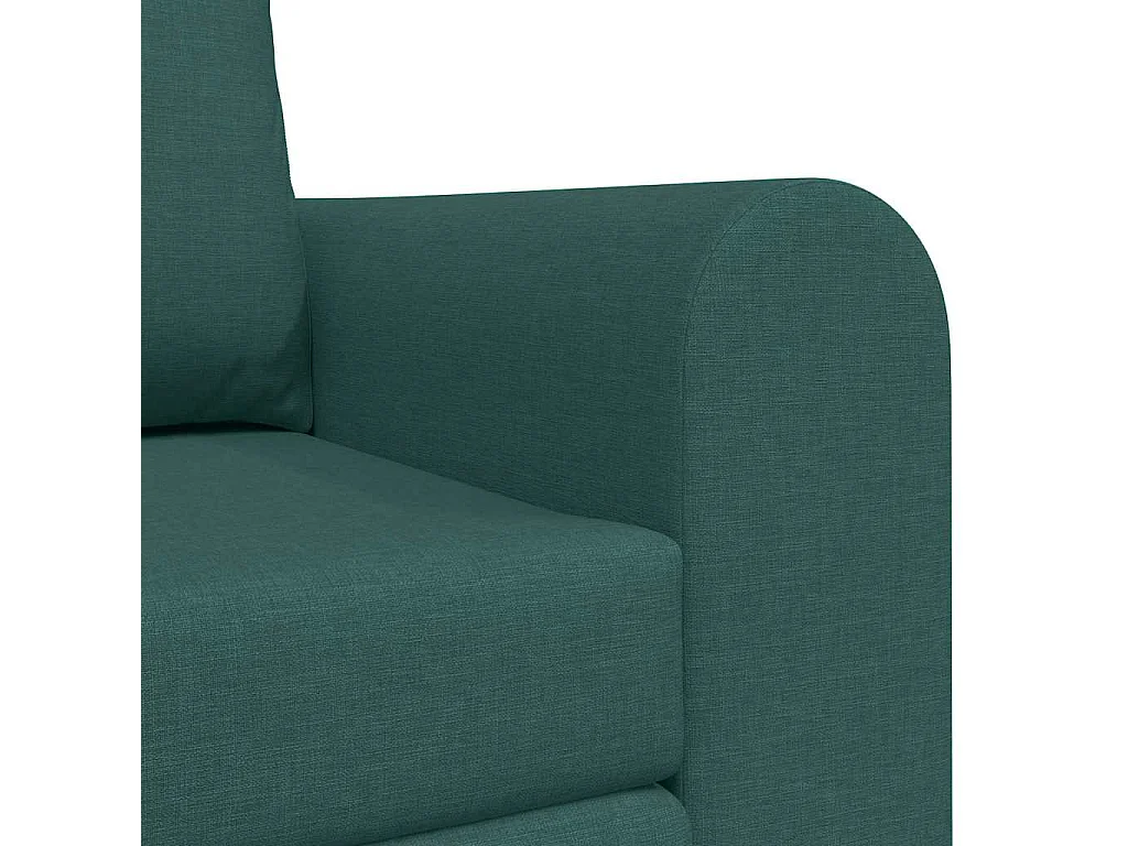 Divano letto verde scuro 148 x 71 x 83 cm tessuto