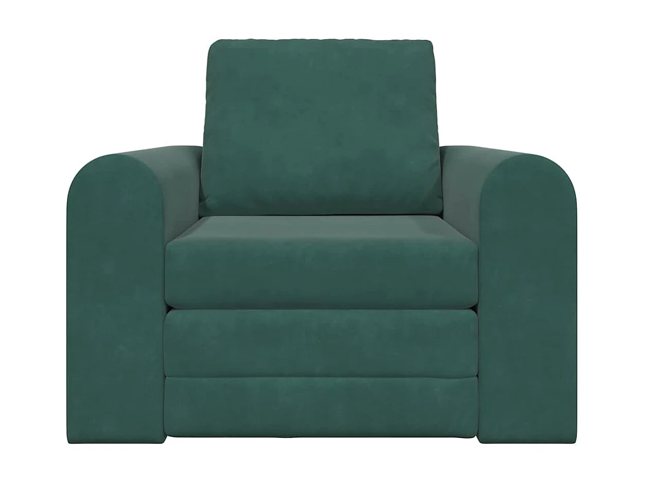 Canapé-Lit Vert foncé 98 x 71 x 83 cm Velours