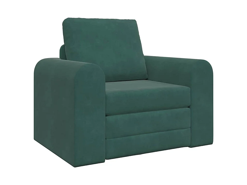 Canapé-Lit Vert foncé 98 x 71 x 83 cm Velours