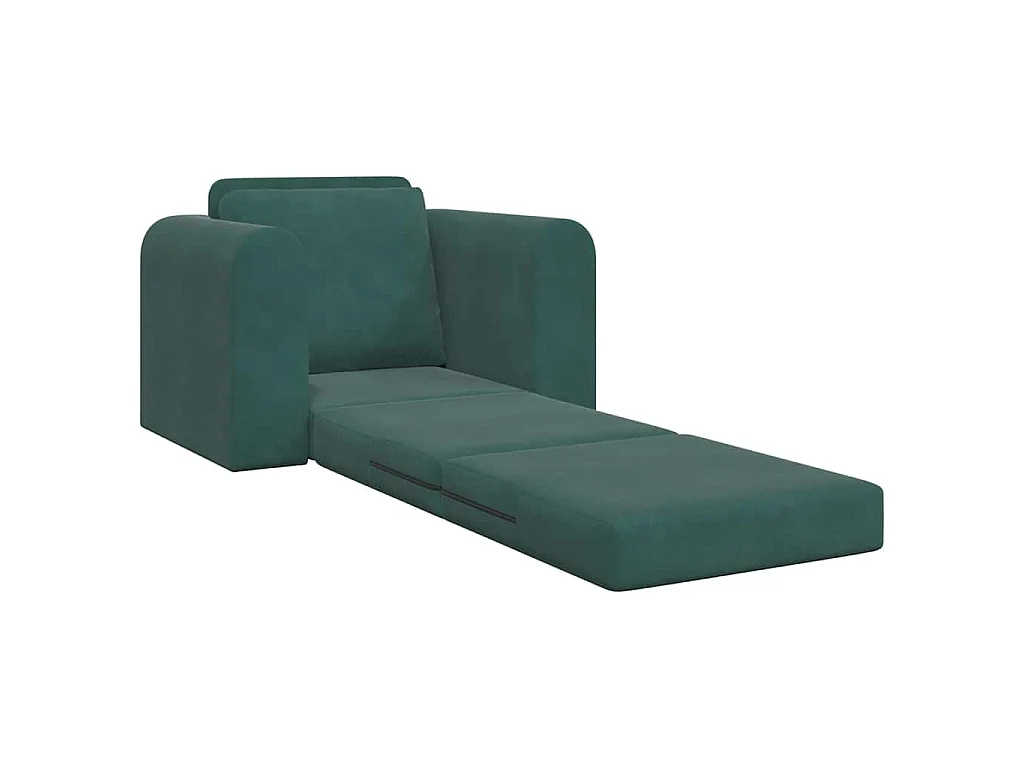 Canapé-Lit Vert foncé 98 x 71 x 83 cm Velours