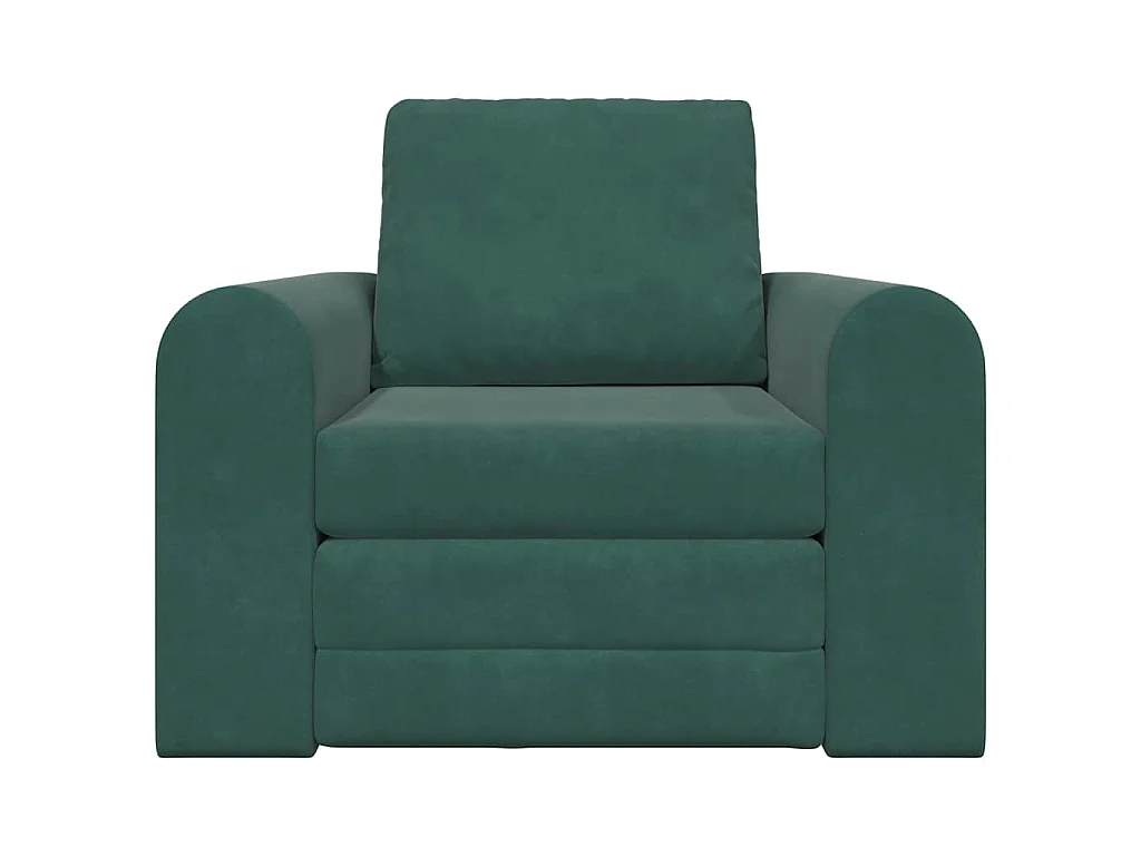 Canapé-Lit Vert foncé 98 x 71 x 83 cm Velours