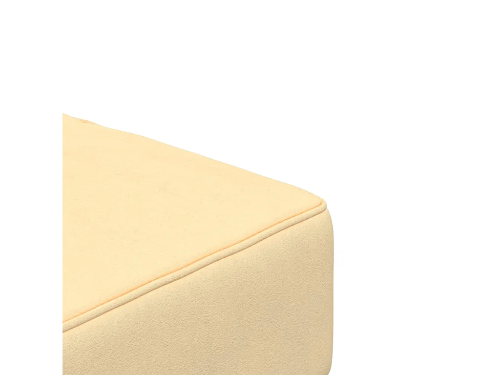 2-Sitzer-Schlafsofa mit zwei cremefarbenen Samtkissen